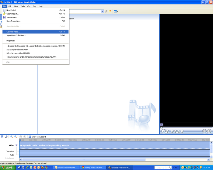 capture video