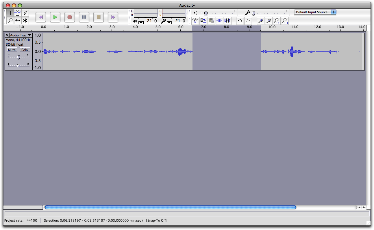 Audacity edit