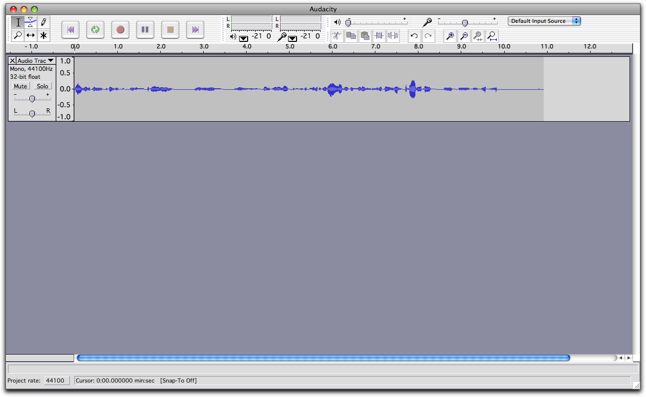 Audacity track