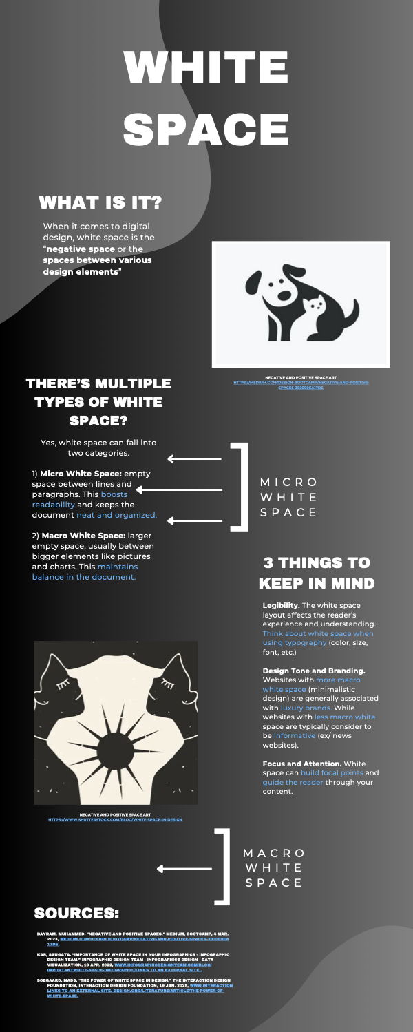 White space infographic 